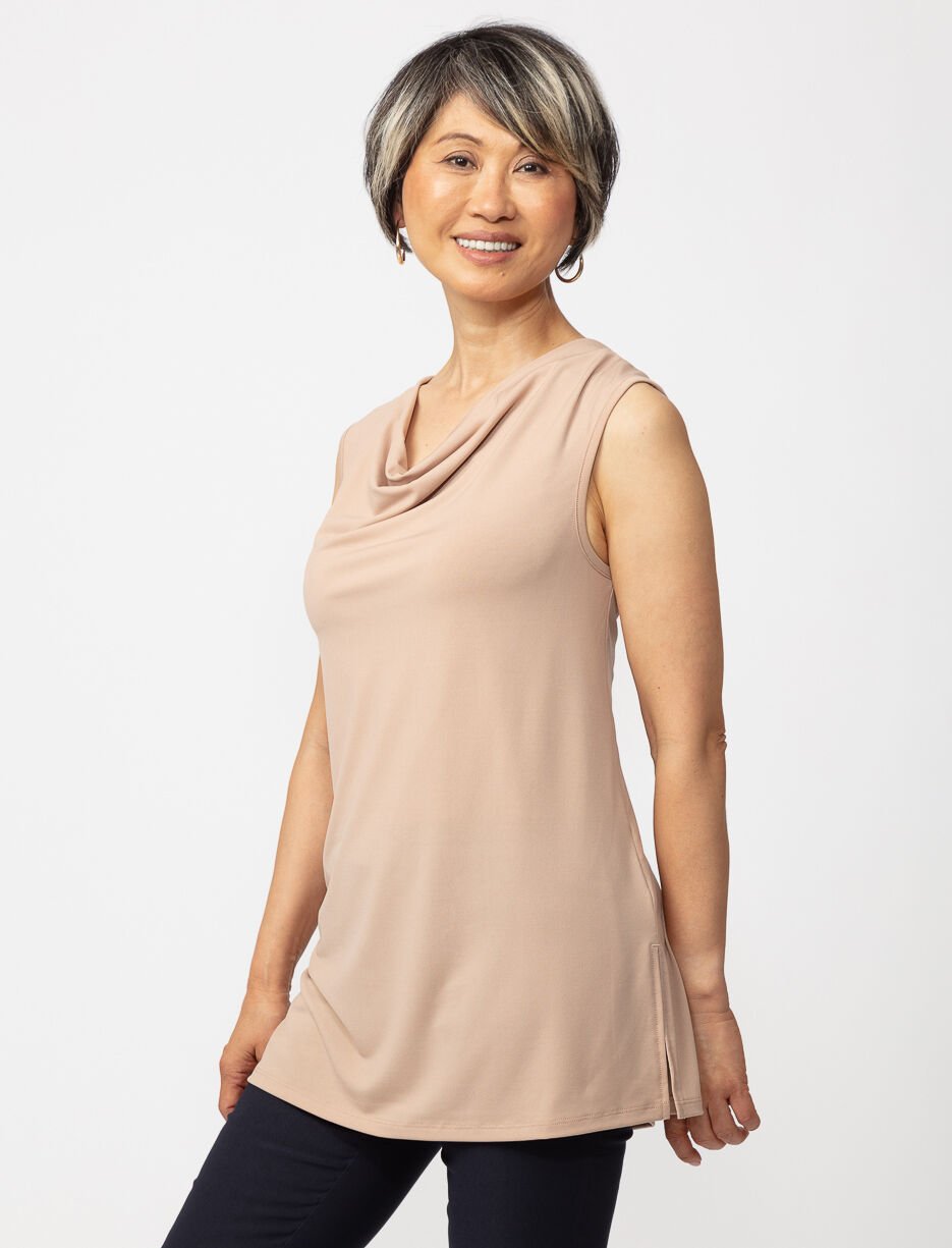 Camisole à col drapé