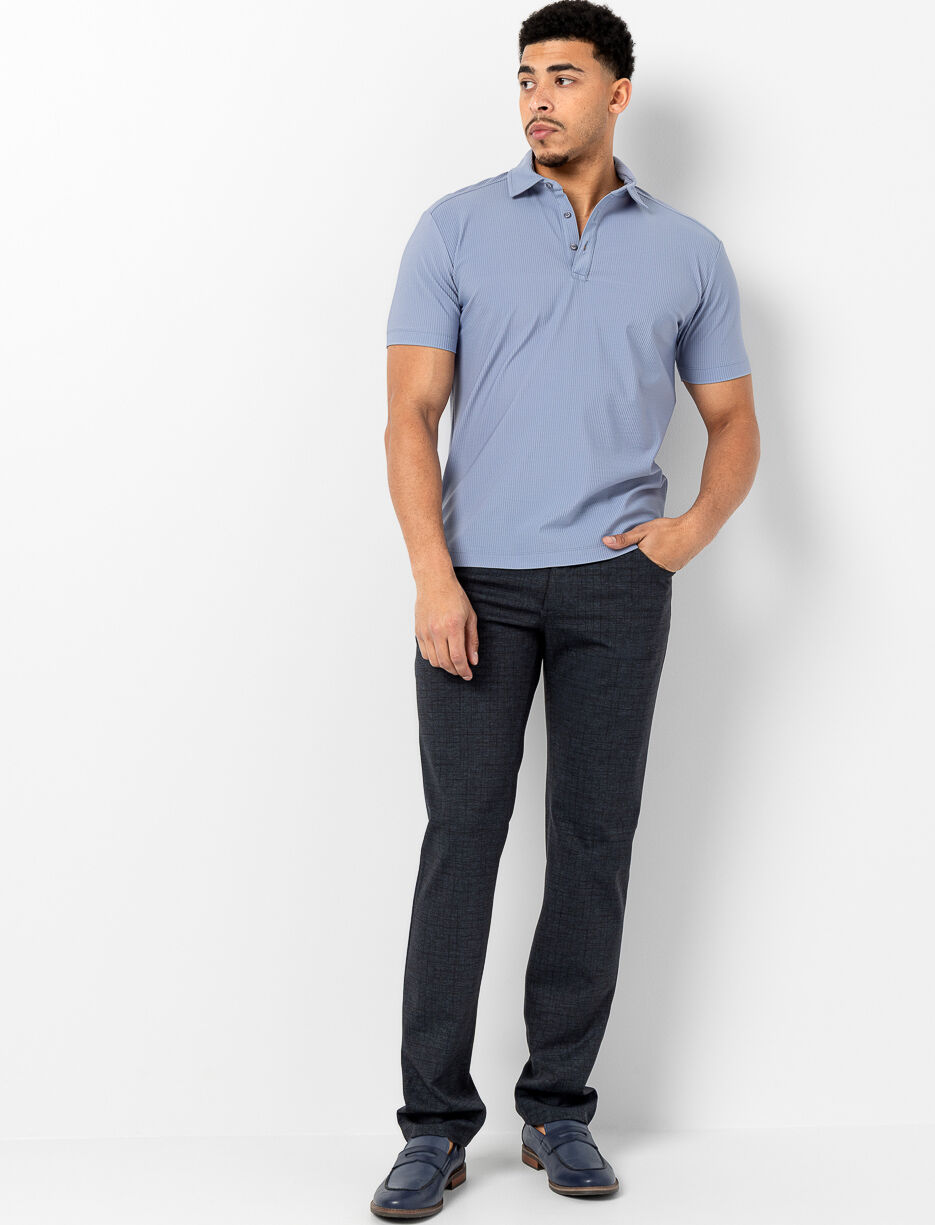 Pantalon &agrave; motif mini carreaux