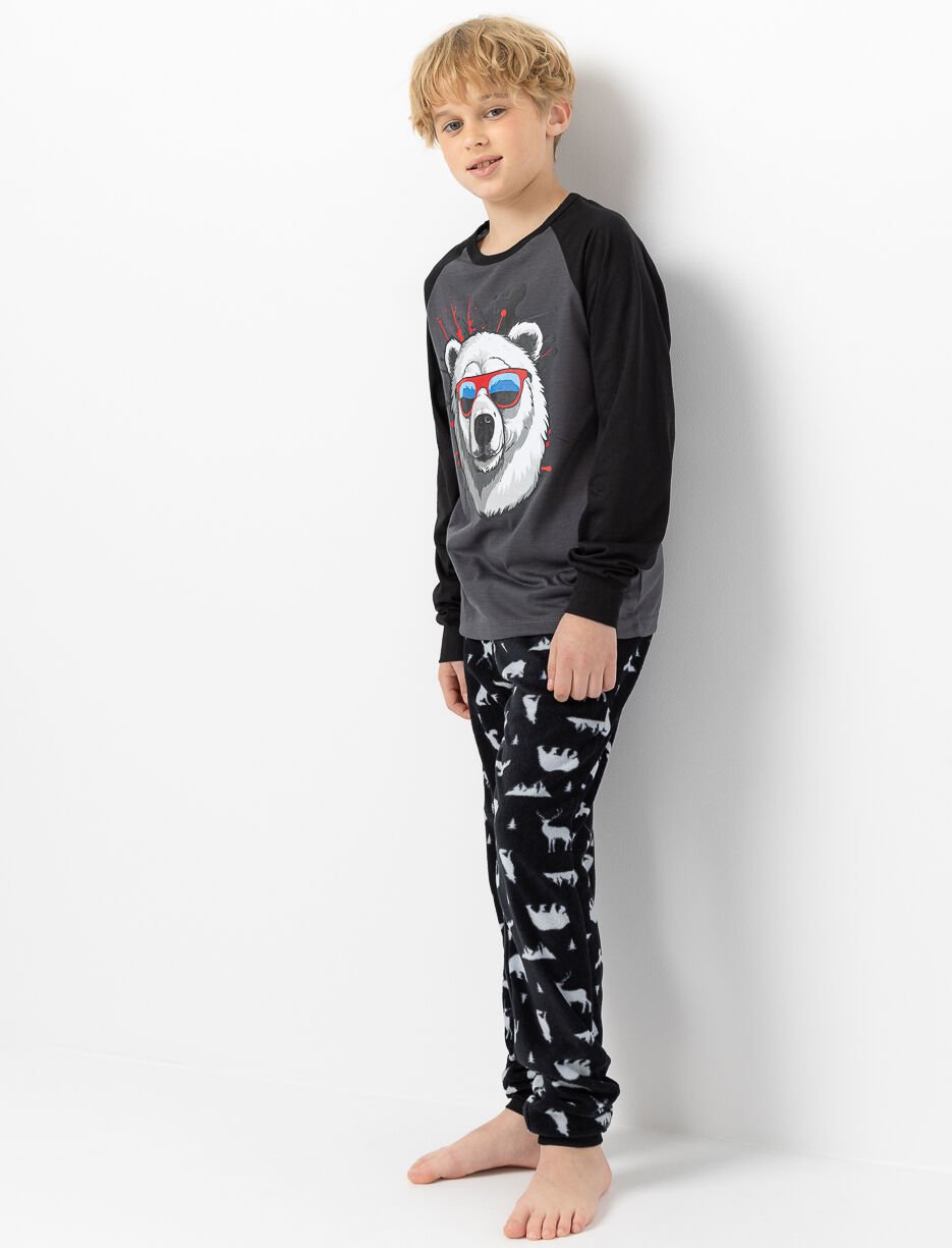 2-piece Polar Bear Printed PJ Set