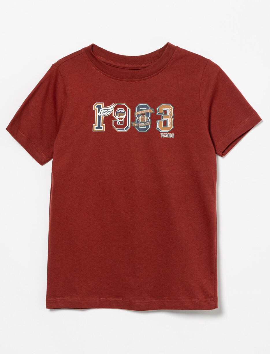 Printed Crew-neck T-shirt - Little Boy