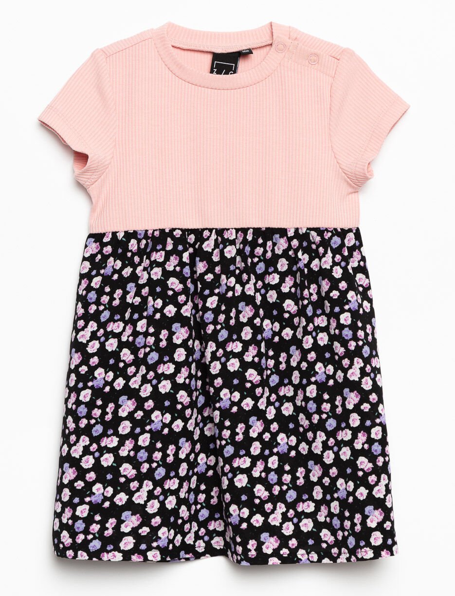 Robe &eacute;vas&eacute;e &agrave; jupe fleurie