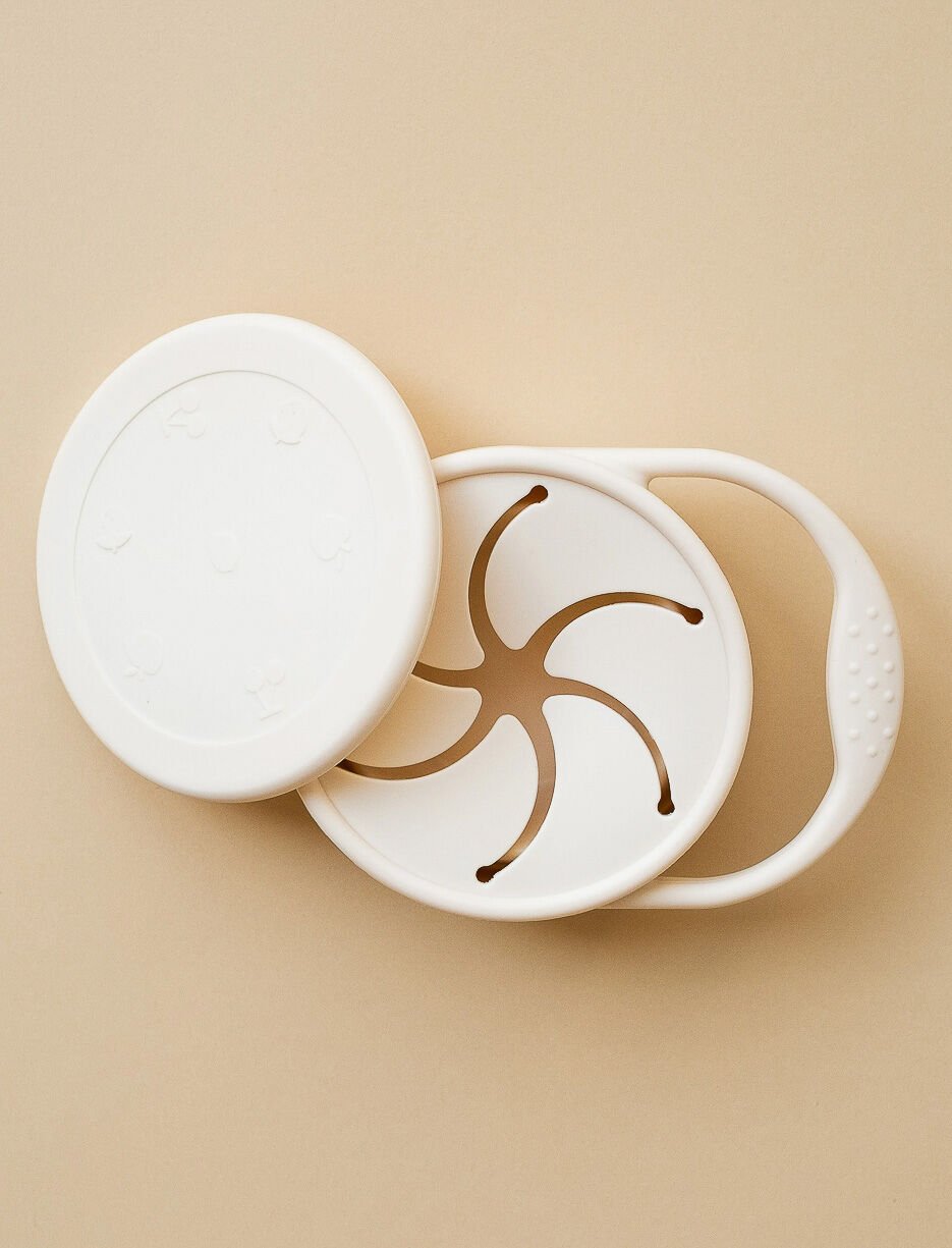 Bol à collation repliable avec couvercle