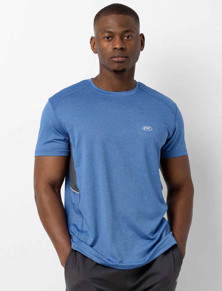 T-shirt de sport à bandes contrastantes