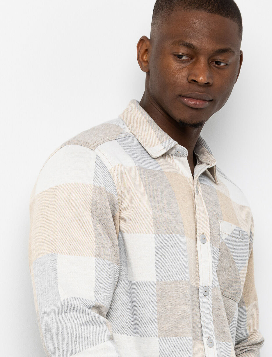 Chemise en flanelle effet suède à poche