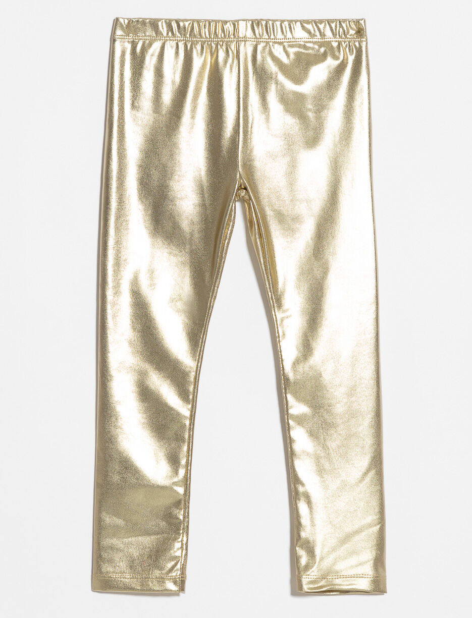 Legging long metallise
