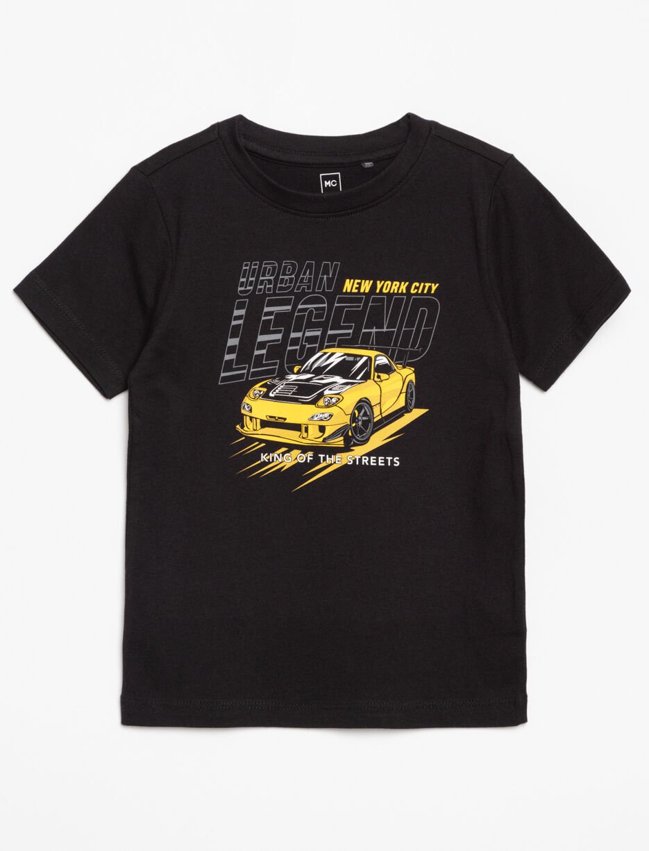 T-shirt imprim&eacute; &agrave; manches courtes