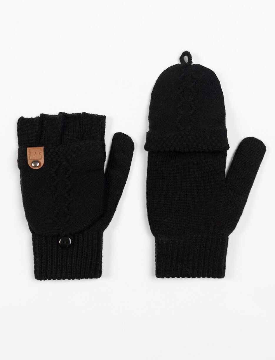 Gants-mitaines unis Gants-mitaines unis