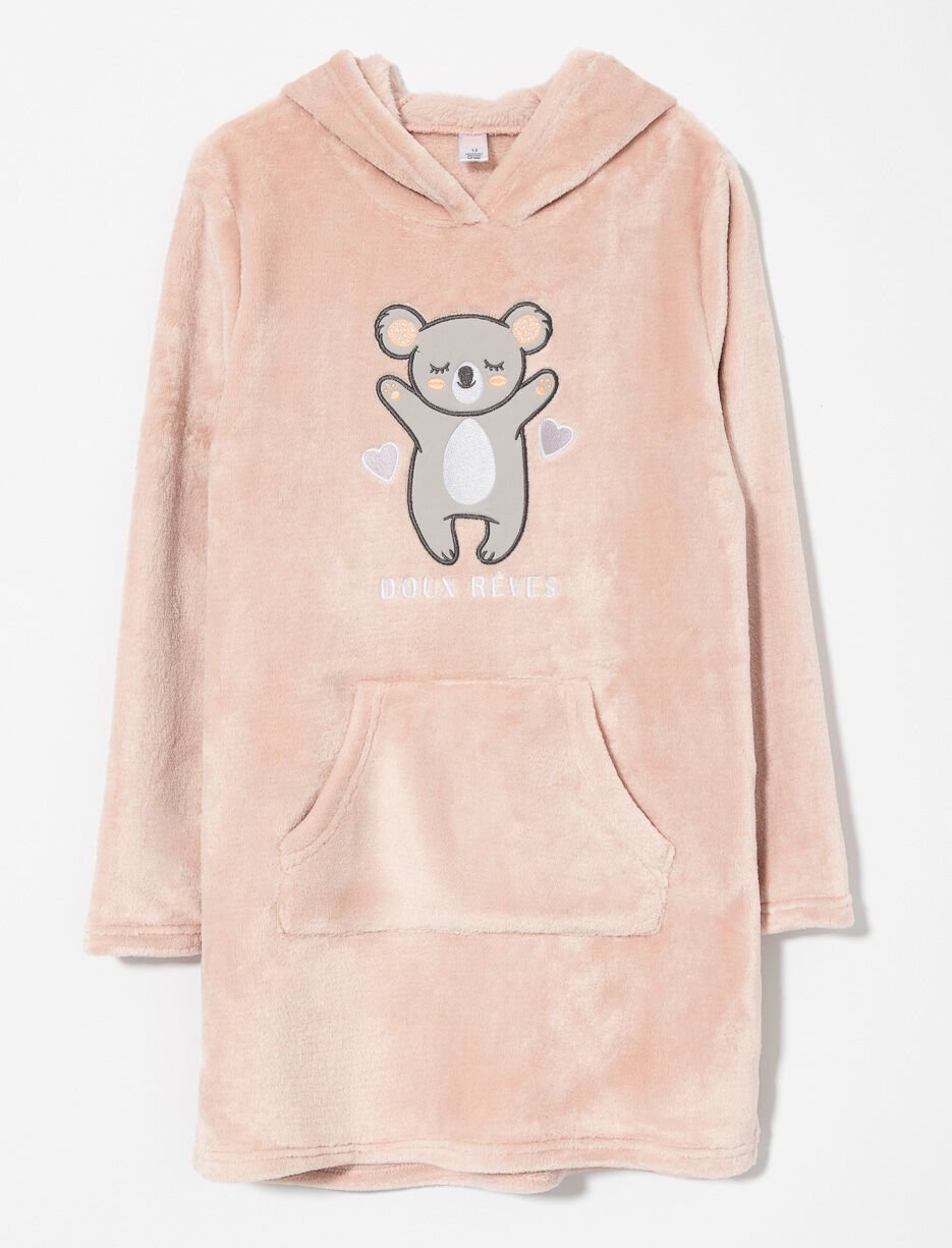 Plush Hoodie Tunic - Teen Girl Plush Hoodie Tunic - Teen Girl