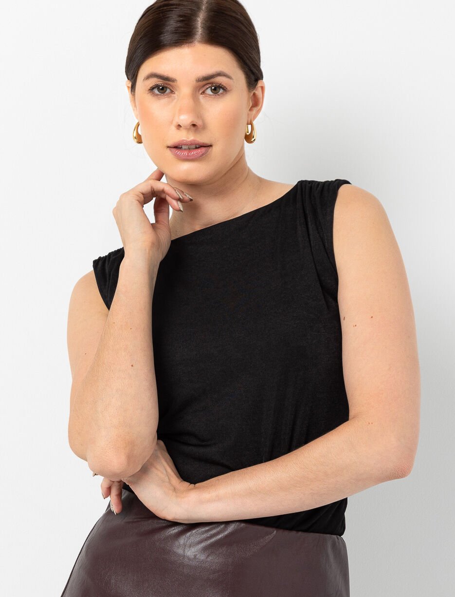 Camisole ajustée à fronces latérales