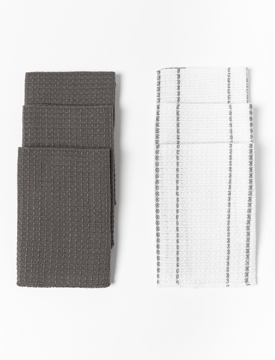 Serviettes de cuisine texturées - paquet de 6 Serviettes de cuisine texturées - paquet de 6