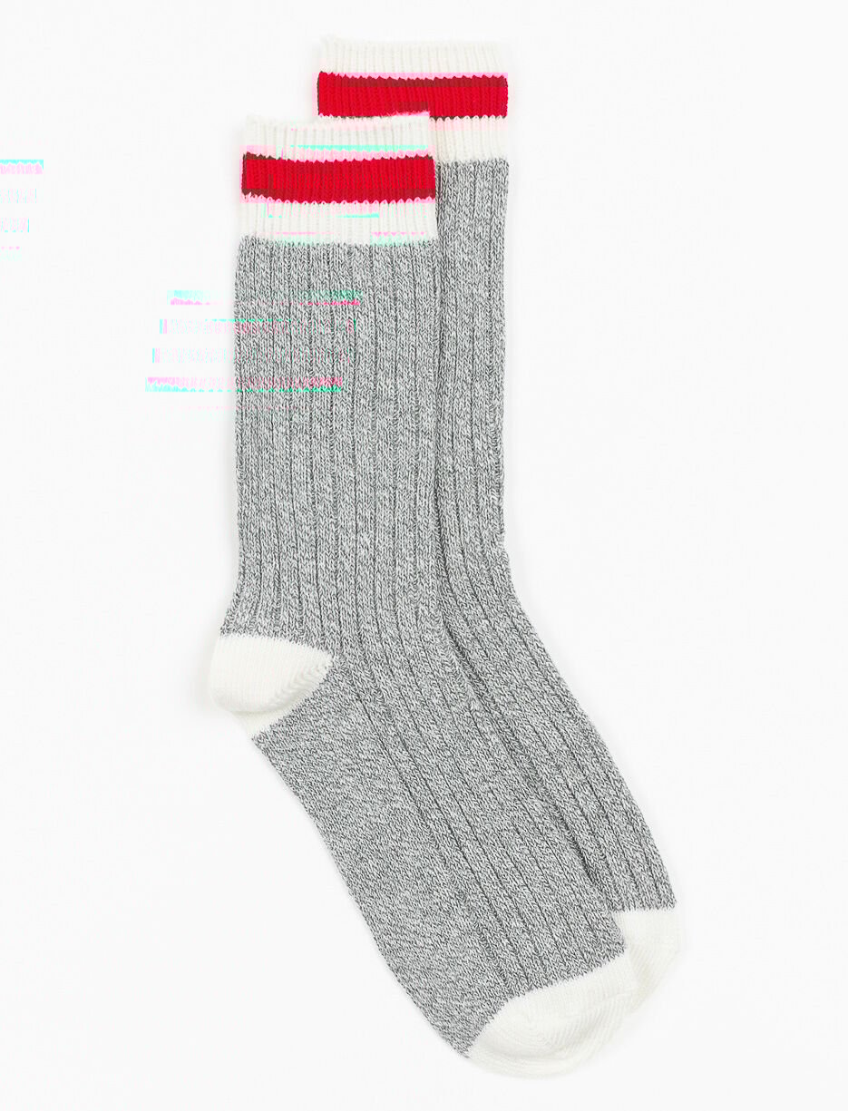 Contrast-stripe Socks