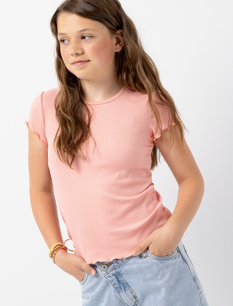 T-shirt à finition laitue