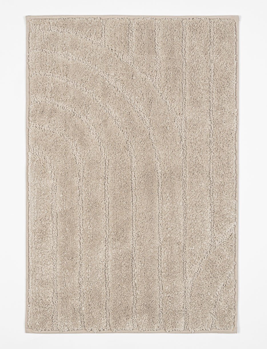 Tapis de bain à motifs texturés