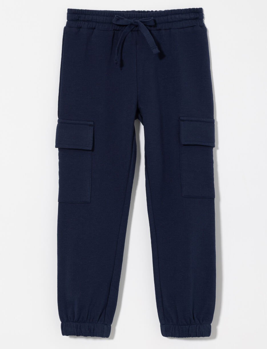 Jogger uni à poches cargo