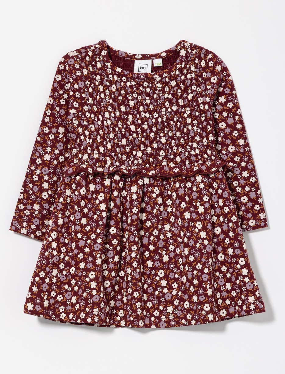 Organic Cotton Floral Dress - Baby Girl