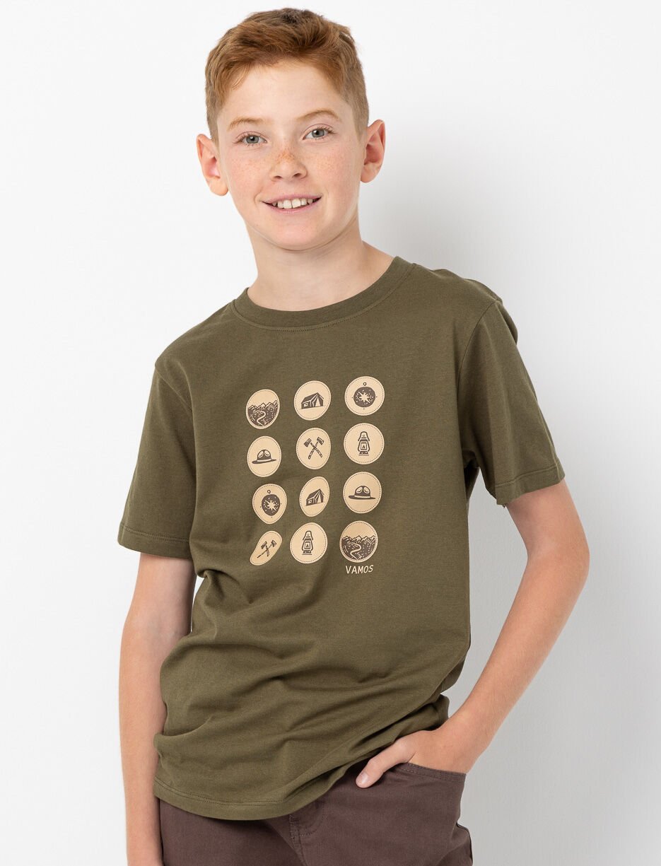 T-shirt imprimé à col rond