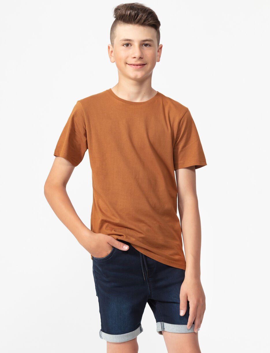 T-shirt uni à col rond