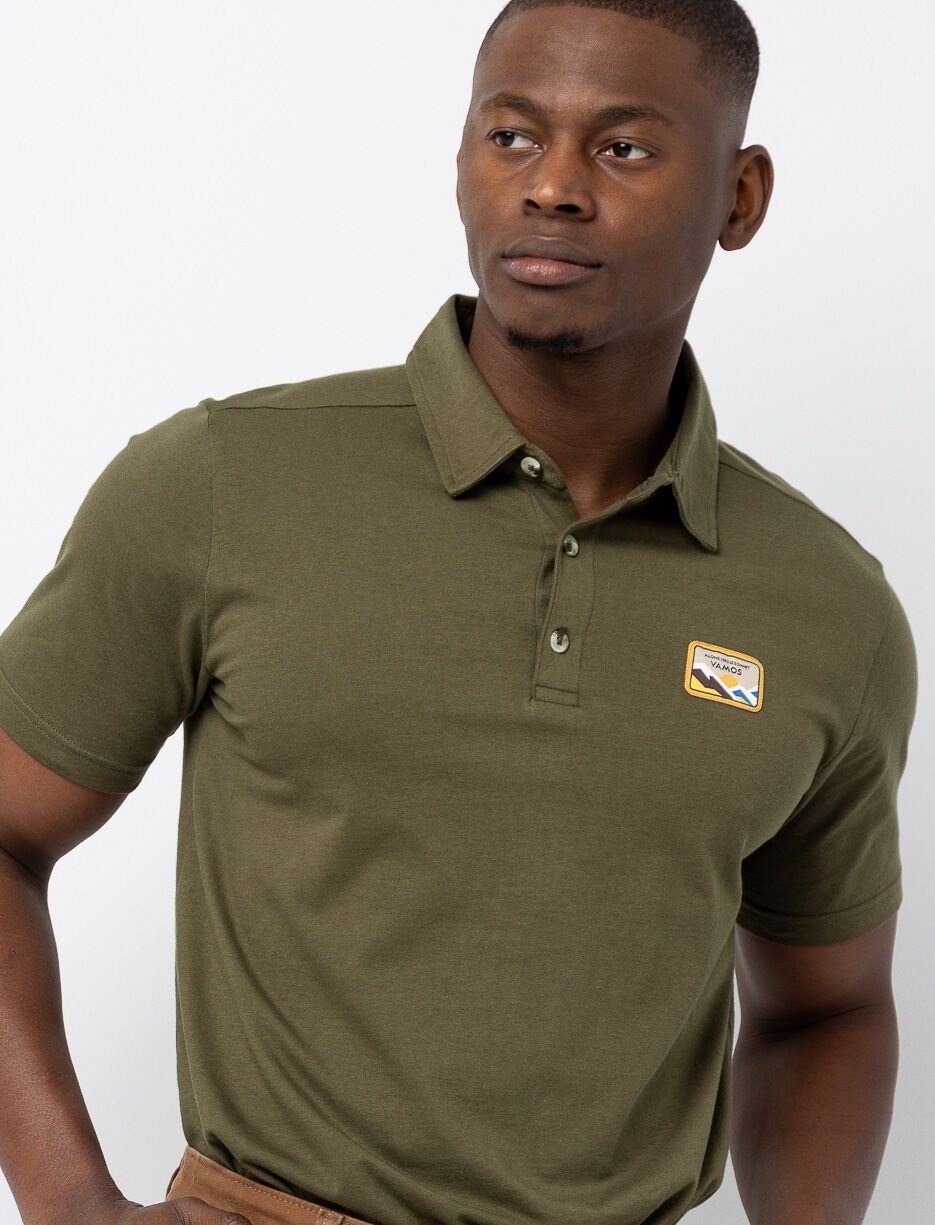 Organic Cotton Polo with Patch