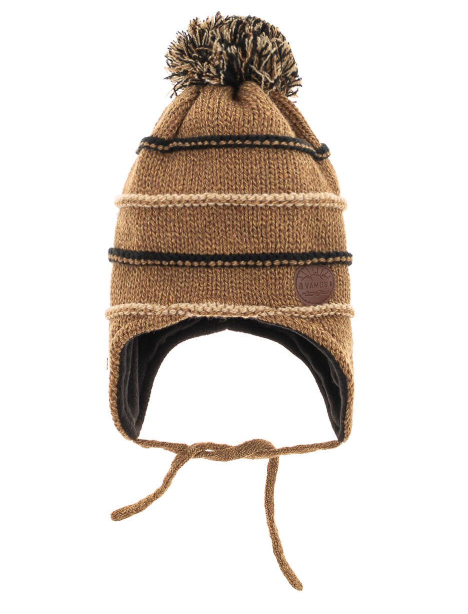 Tuque &agrave; oreilles et pompon - b&eacute;b&eacute;