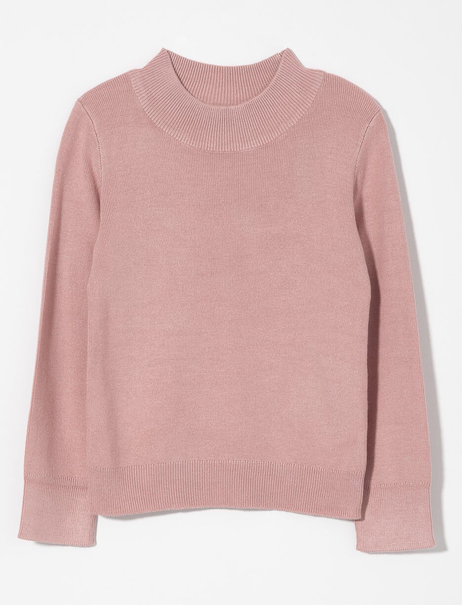 Knit Mock-neck weater – Little Girl