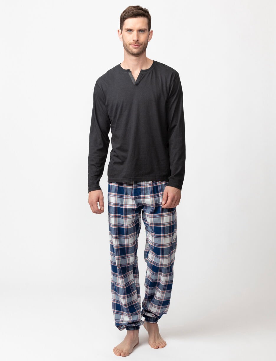 Pyjama 2 pièces à carreaux