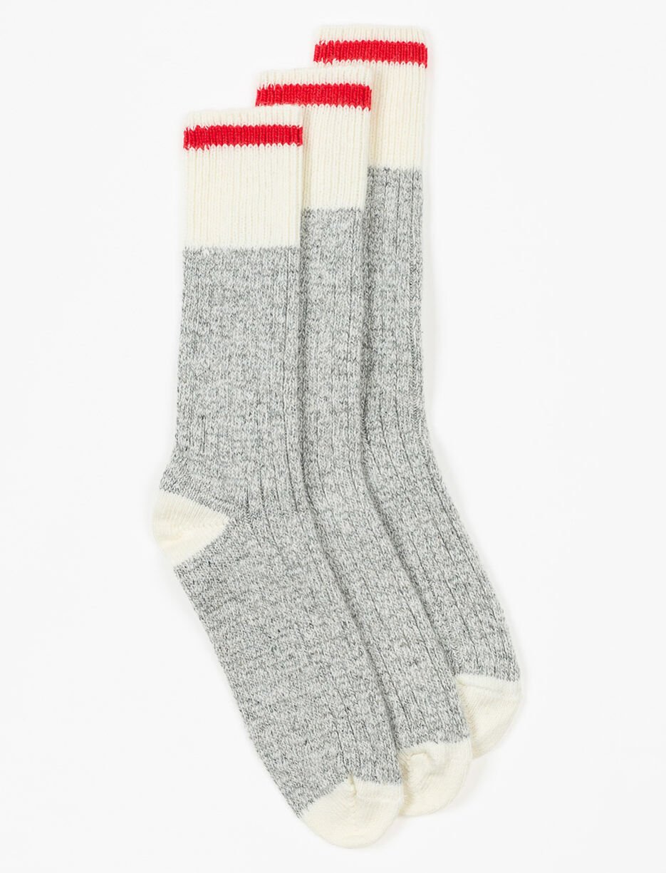 Chaussettes en laine cardée - paquet de 3