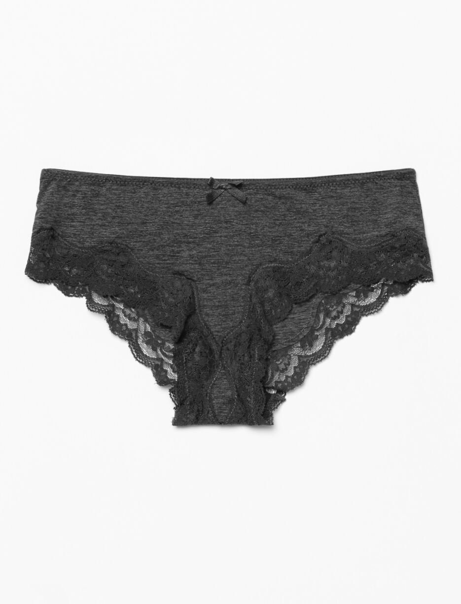 Culotte bikini à dentelle