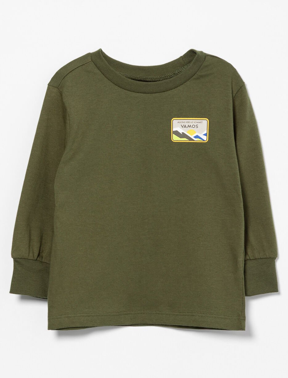 T-shirt imprimé au dos en coton bio - bébé garçon