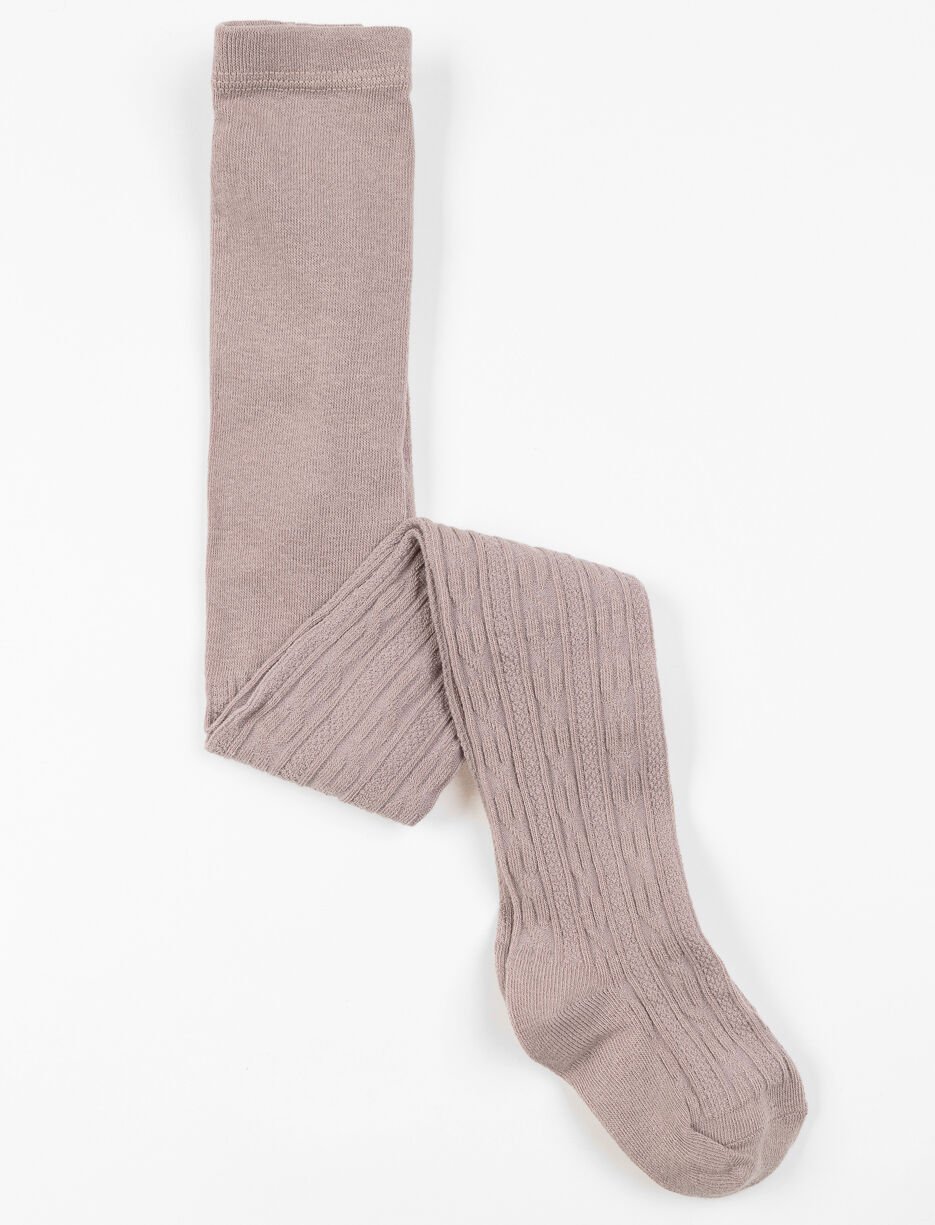 Collant texturé opaque - bébé fille