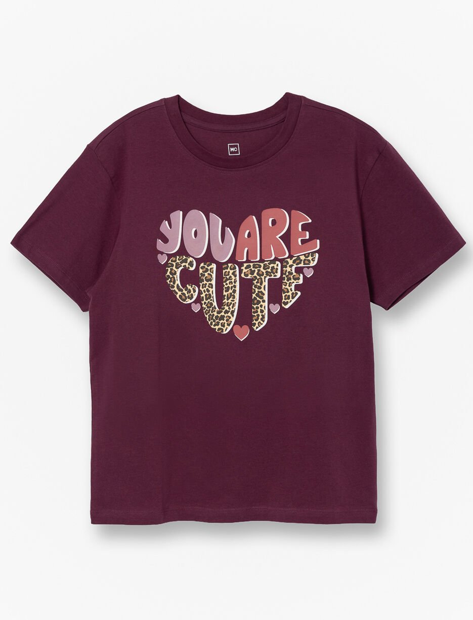 T-shirt imprimé à col rond