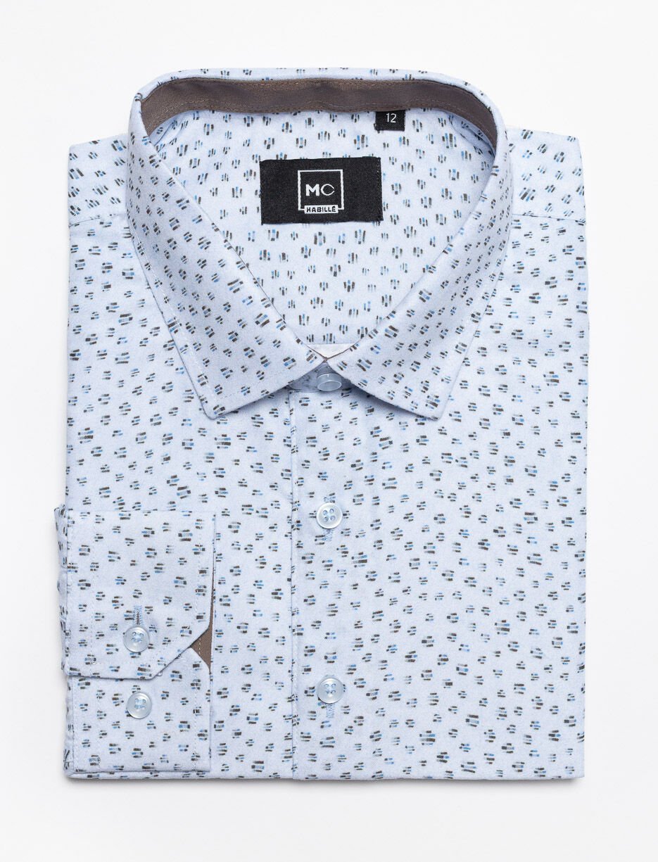 Chemise habillée à motif - ado garçon