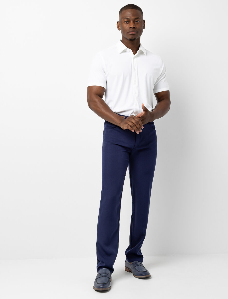 Straight-leg Stretch Dress Pants