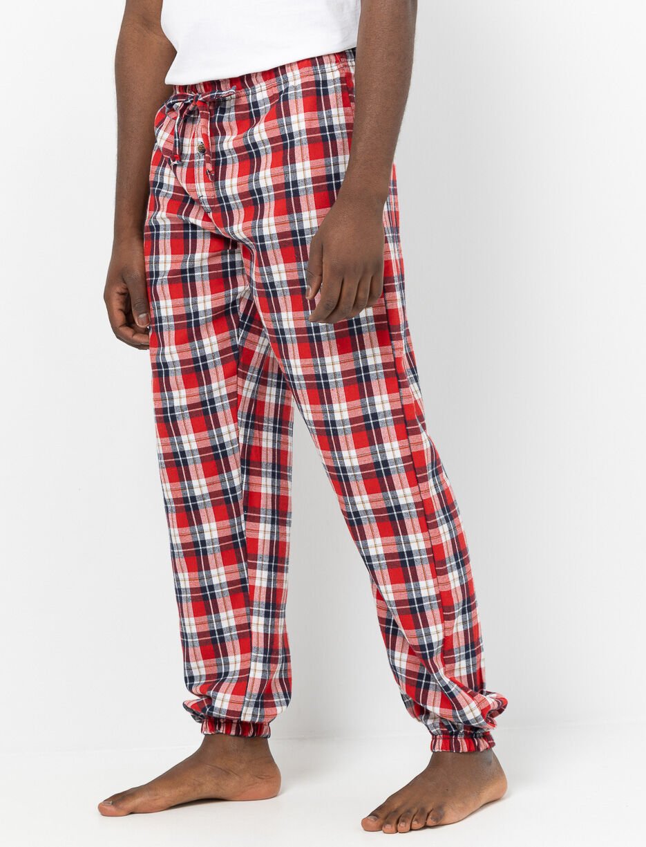Pantalon de pyjama en flanelle à carreaux