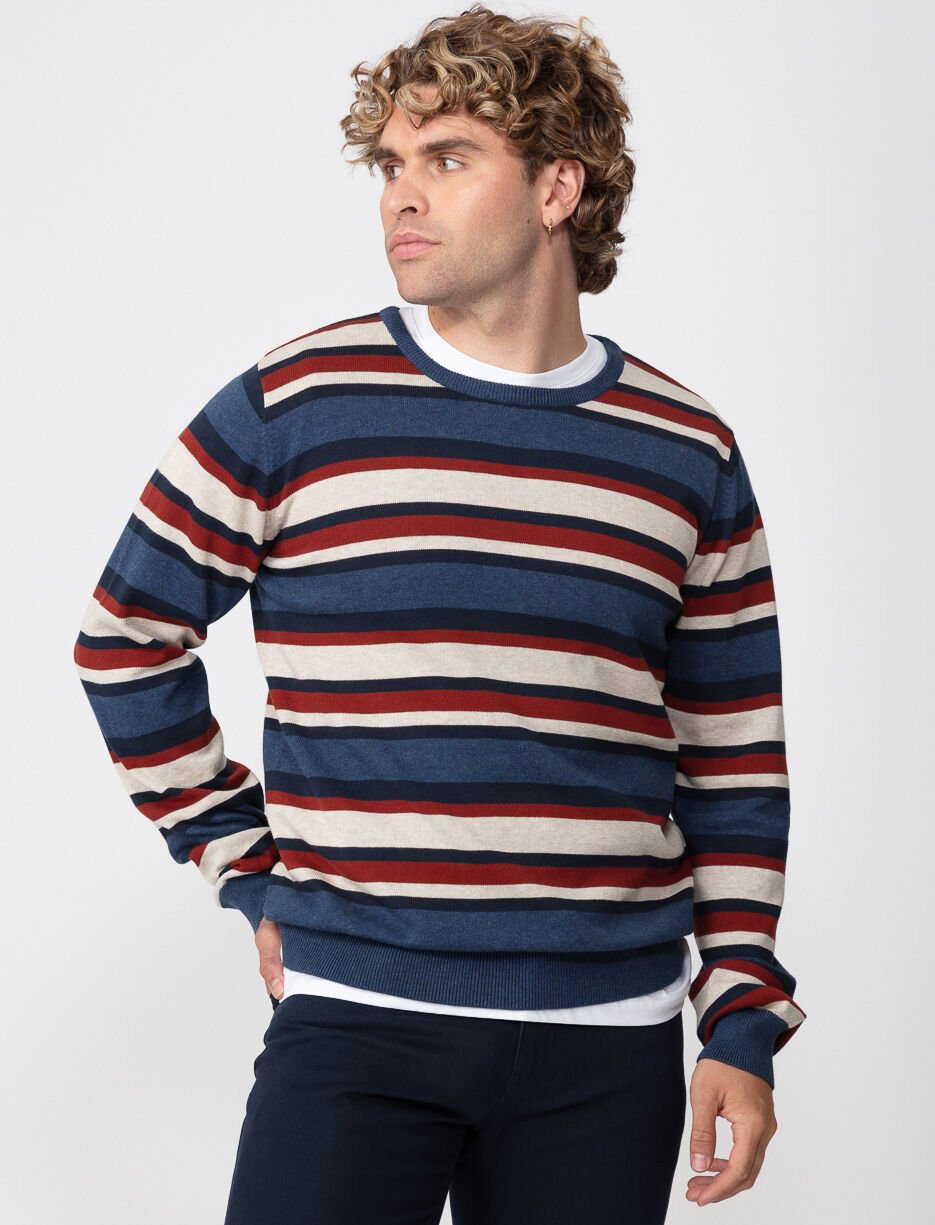 Striped Knit Sweater