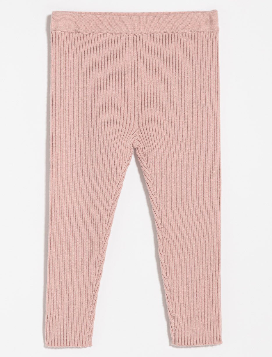 Legging en tricot côtelé