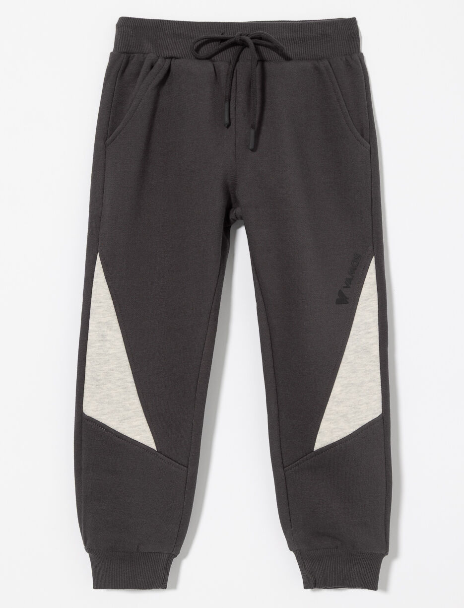 Pantalon ouaté à détail contrastant - petit garçon