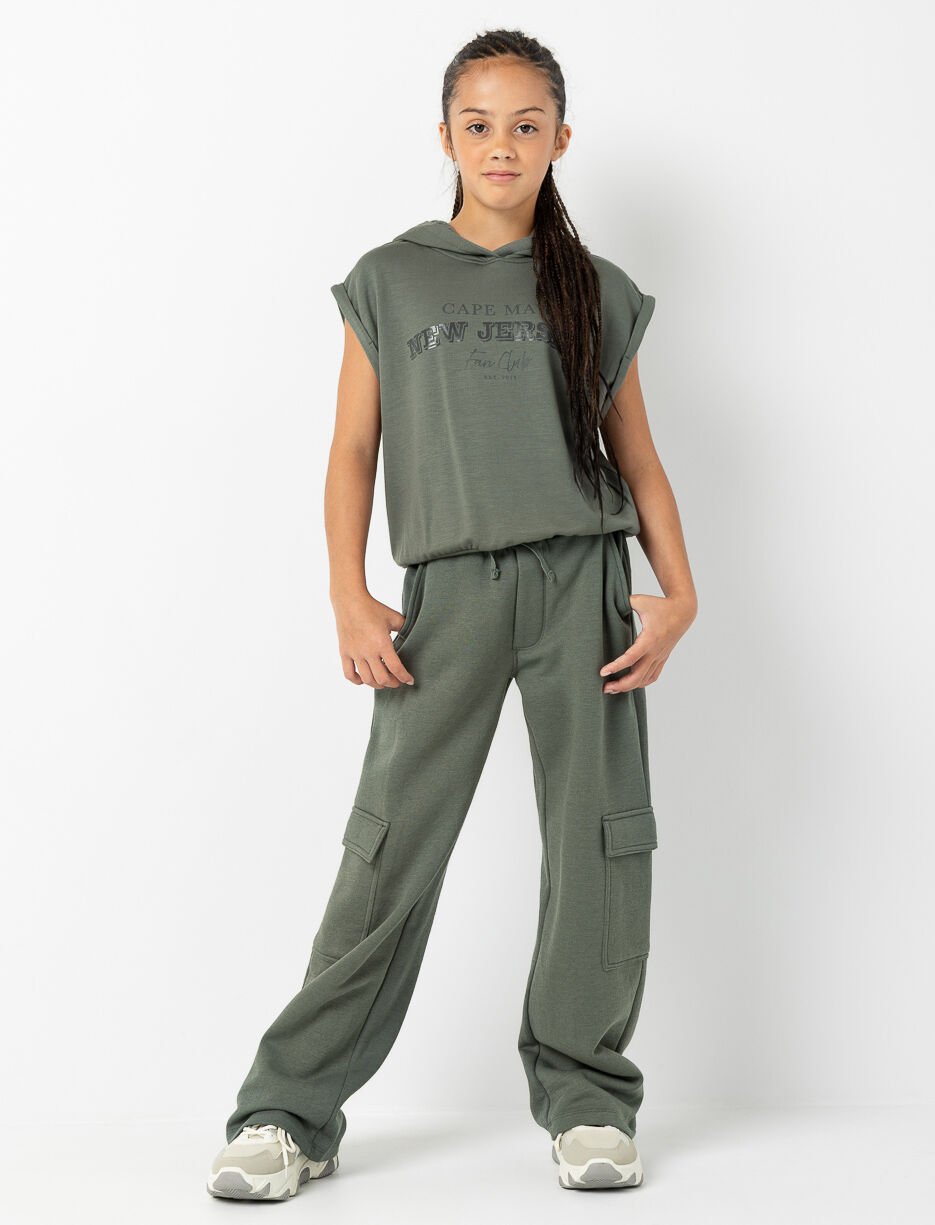 Chandail sans manches à capuchon