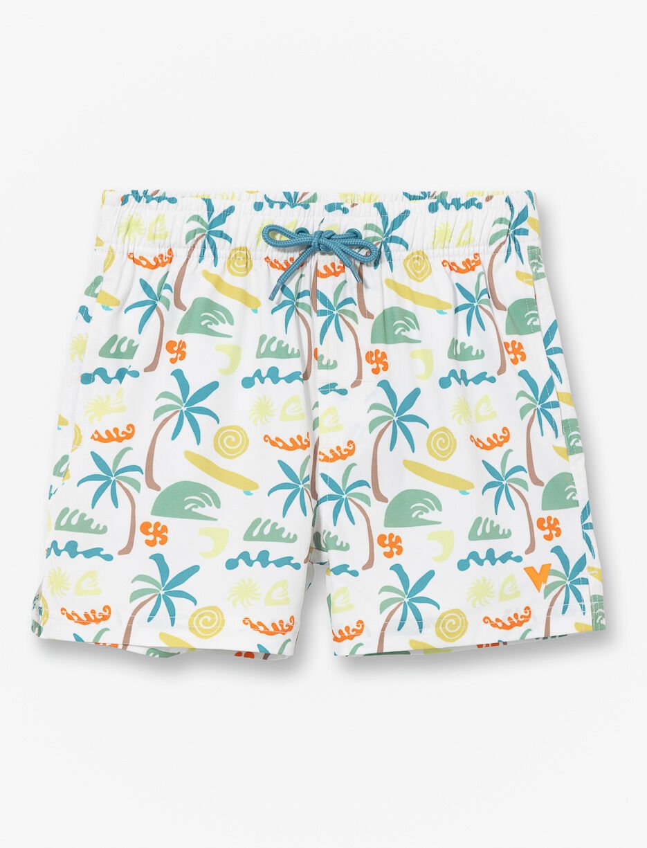 Boardshort imprim&eacute; &agrave; taille &eacute;lastique