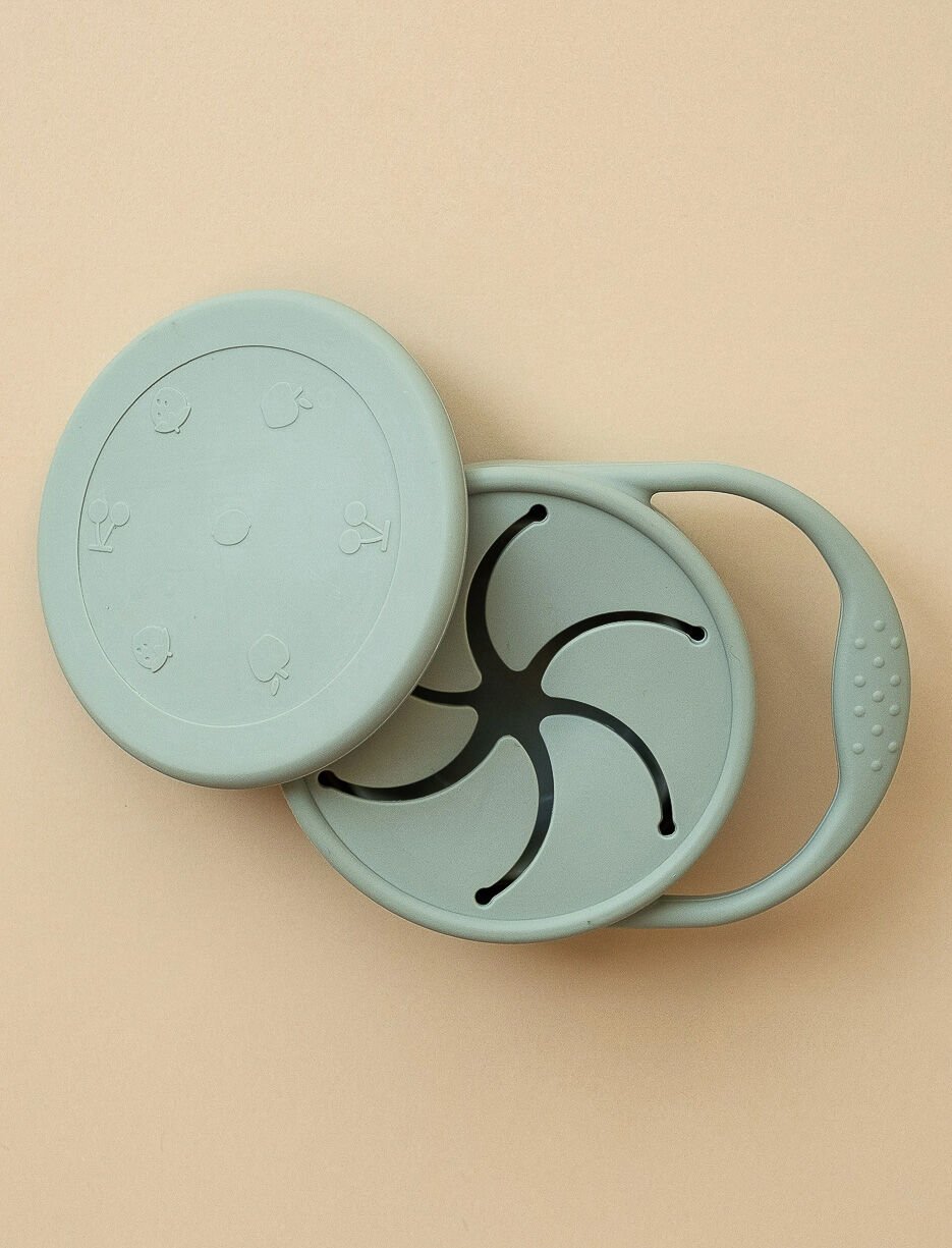 Bol à collation repliable avec couvercle