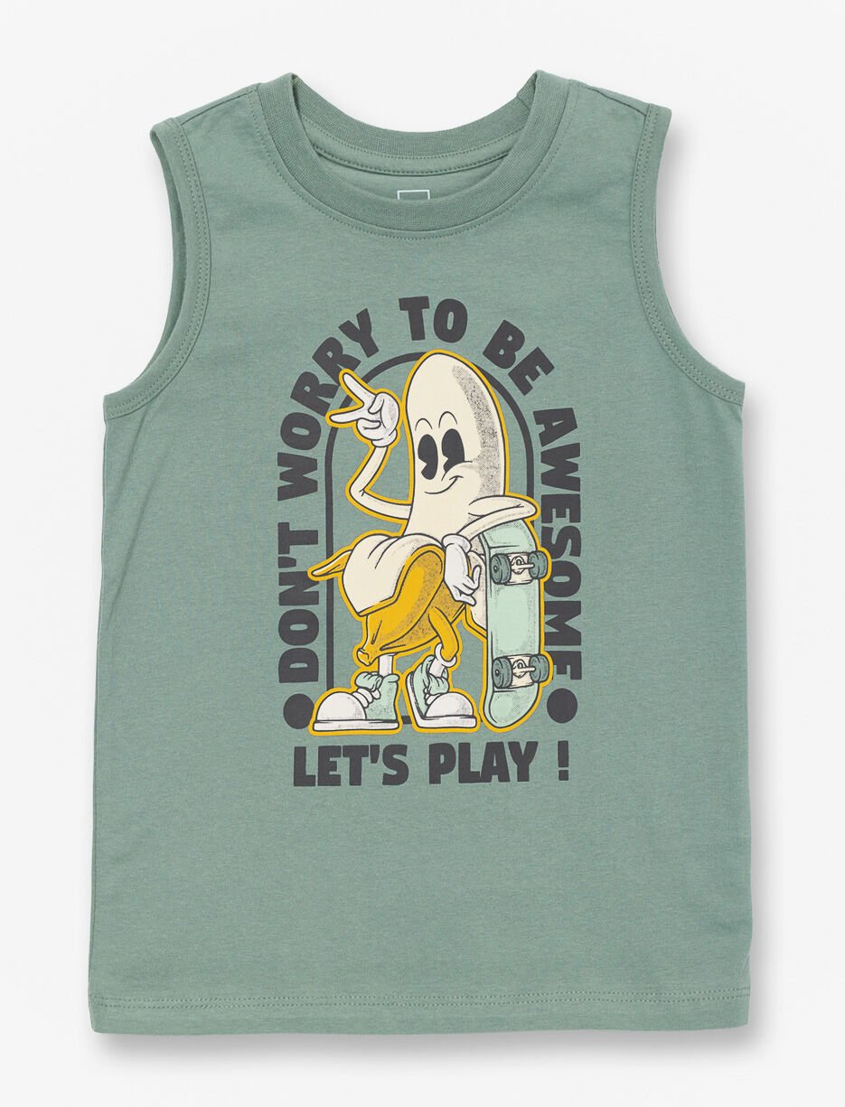 Camisole en coton bio imprimée - petit garçon