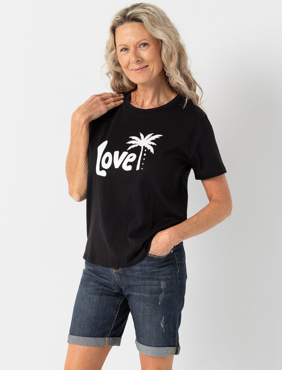 Bermuda en denim extensible