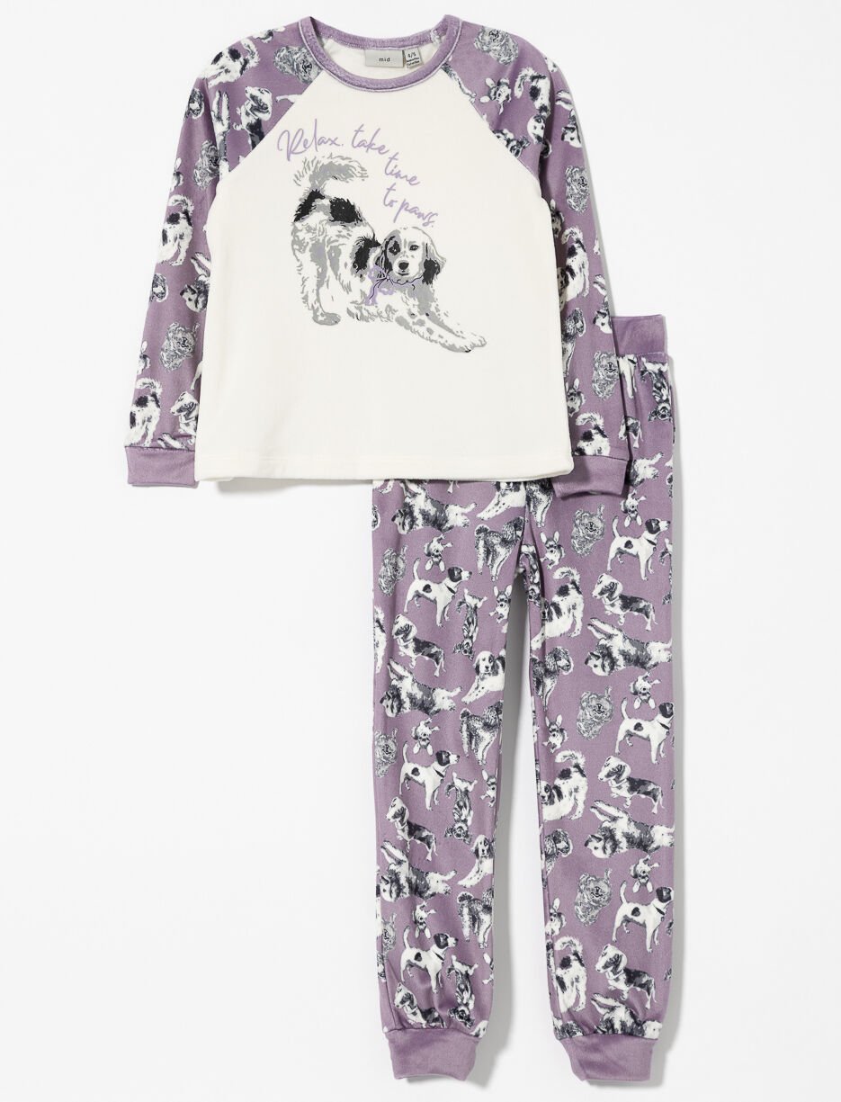 2-piece Dog Print PJ Set