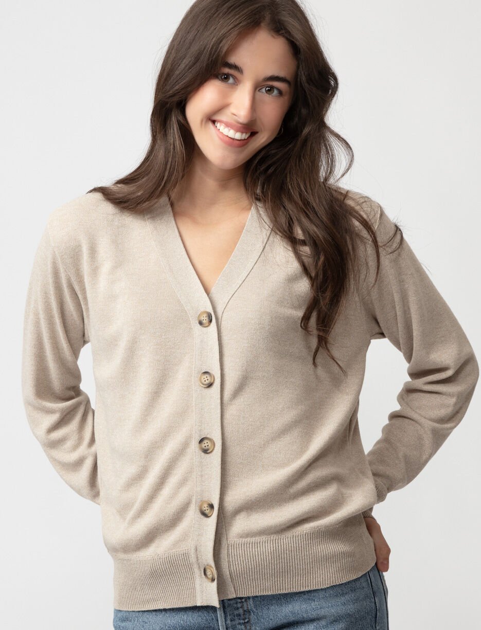 Cardigan en tricot boutonné