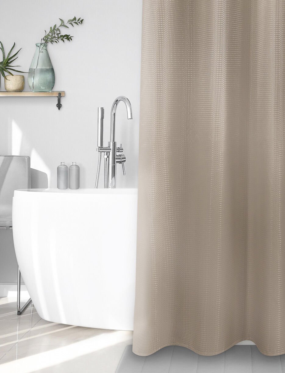 Rideau de douche en tissu