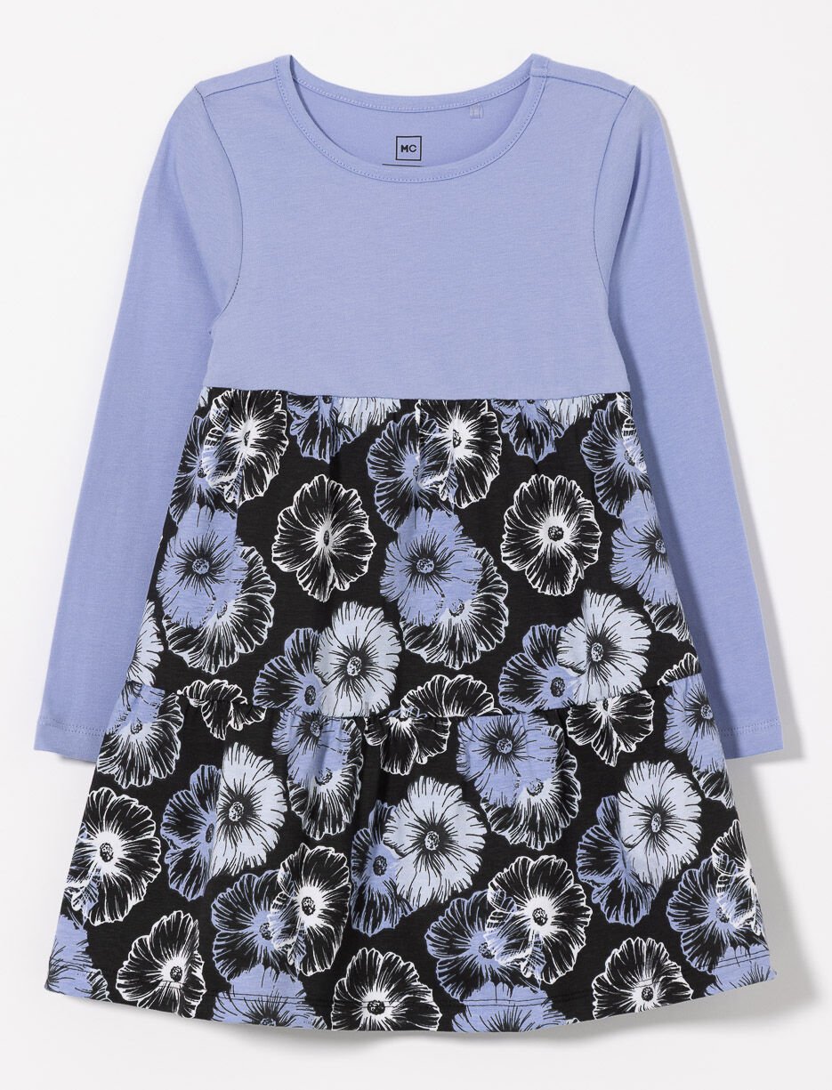 Robe étagée imprimée - petite fille Robe étagée imprimée - petite fille