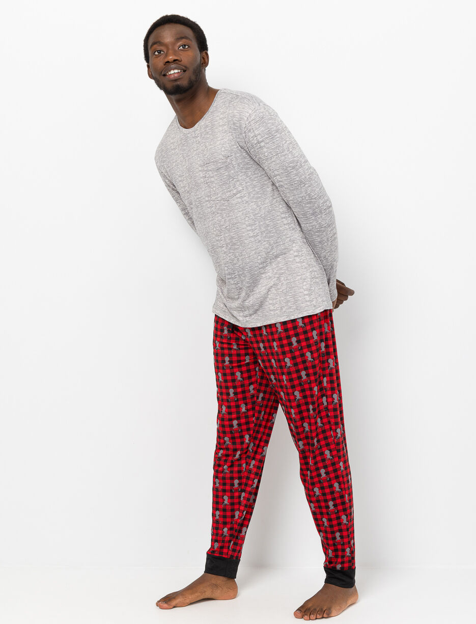 Pyjama 2 pièces à carreaux