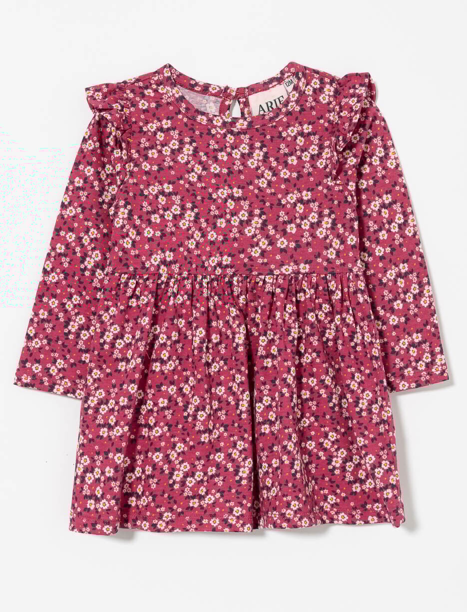 Robe imprimée à volants - bébé fille