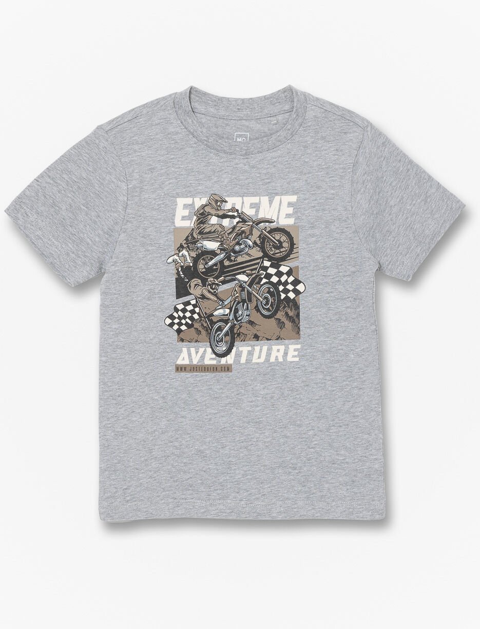 Printed Crew-neck T-shirt - Little Boy