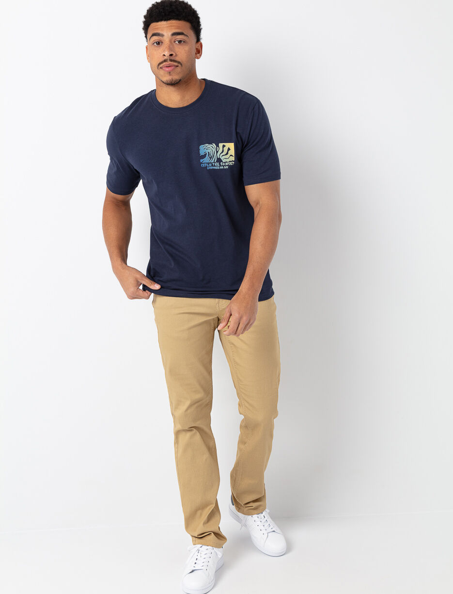 Pantalon droit extensible