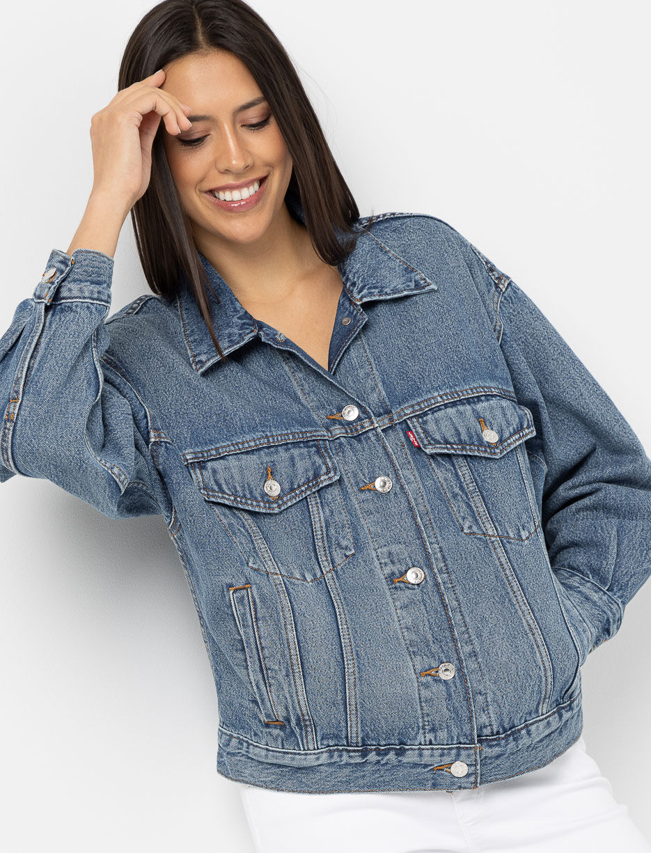 Veste en denim à boutons